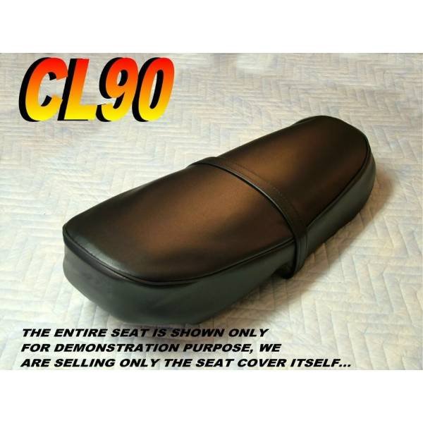 12-200-060A | CL90 New Seat Cover Honda 1967-70 CL 90 Scrambler ALL BLACK |