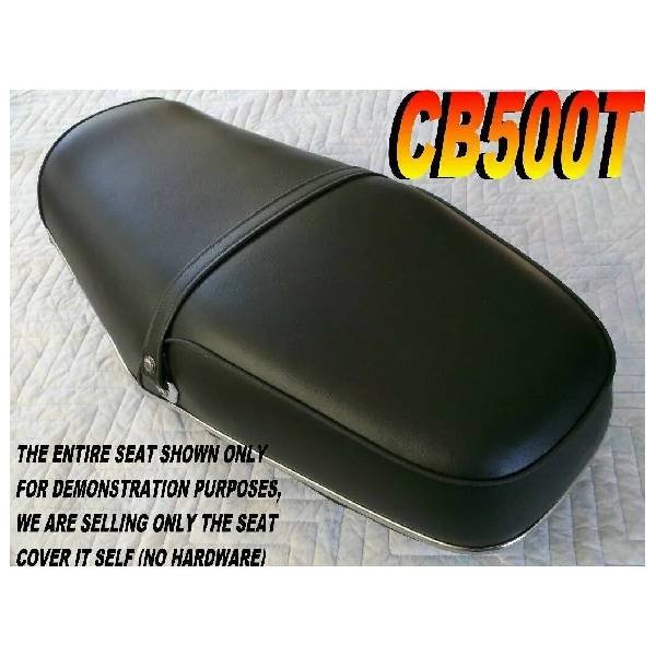 12-200-187B | CB500T 1975-76 Seat Cover For Honda CB500 TWIN CB500T0 CB500 T Black DOHC |